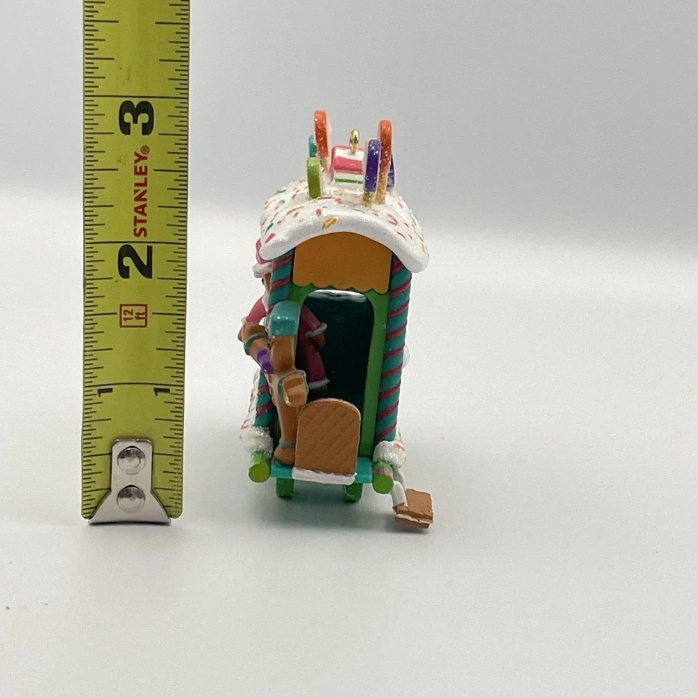 Vintage American Greetings Cards Lollipop Trolley Gingerbread‎ Ornament 2001